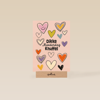 Moederdag dikke knuffel paars