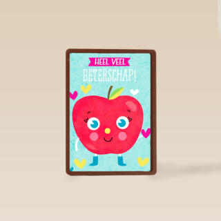 Beterschapskaart appel heel veel beterschap