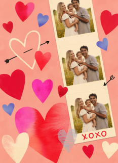 Valentijn XOXO Fotokaart