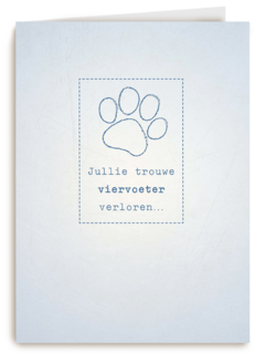 dierenpootje viervoeter verloren