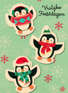 Vrolijke feestdagen pinguins
