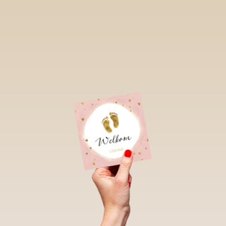 geboorte dochter welkom gouden voetjes