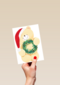 kerstkaart forever friends kerstkrans
