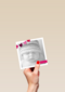 fotokaart vierkant baby kaart roze hartjes