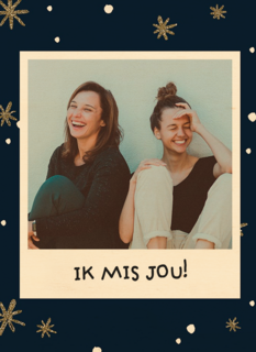 nieuwjaar fotokaart ik mis jou