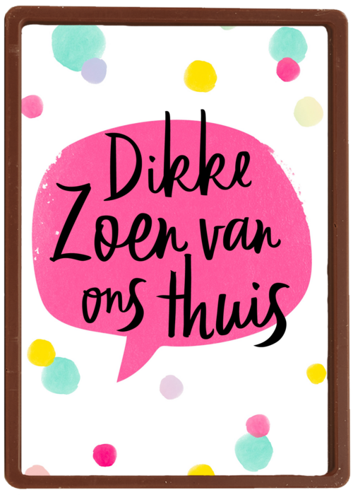 op kamp kaart dikke zoen van ons thuis