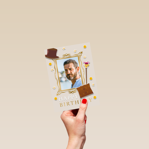 Happy Birthday Willy Wonka fotokaart