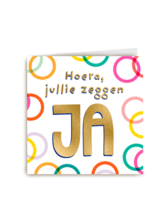 Felicitatiekaart huwelijk