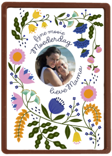 Fijne mooie moederdag fotokaart