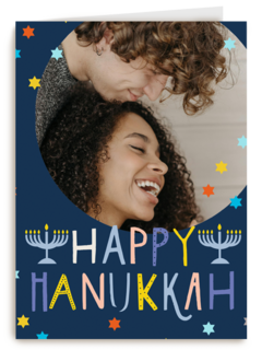 Happy Hanukkah fotokaart