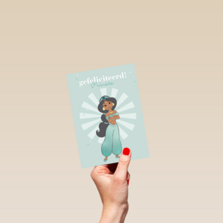 prinses kaart disney gefeliciteerd prinses jasmin