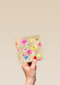 Kaart flowers by Marjolein Bastin goud vlinders blanco