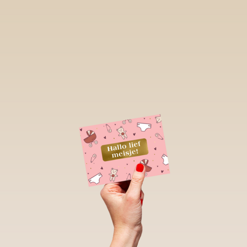 Geboorte felicitatie dochter hallo lief meisje