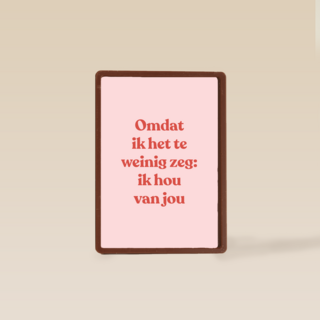 liefde kaart andc omdat ik het te weinig zeg ik hou van jou