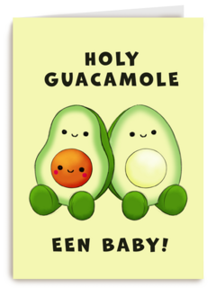 Zwangerschap kaart holy guacamole