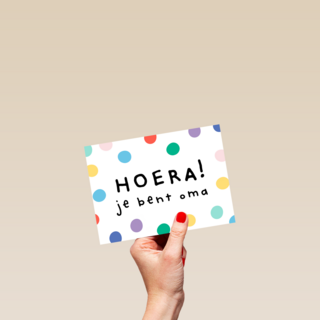 geboorte kleinkind hoera je bent oma