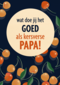 vaderdag kaart kersverse papa