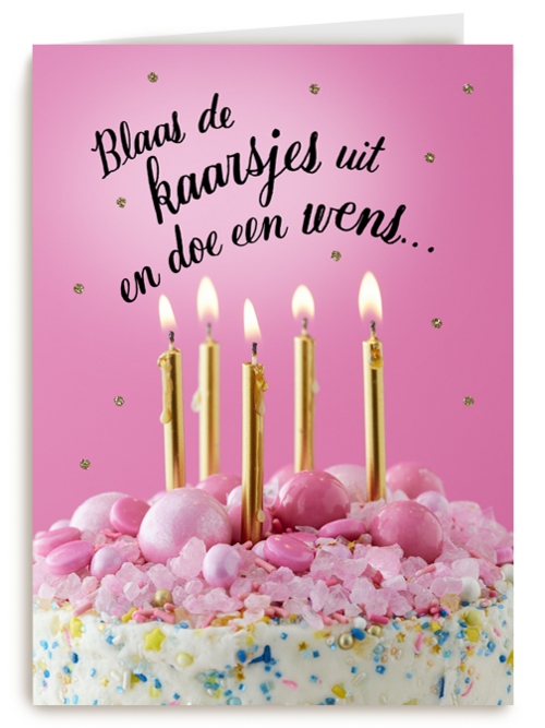 blaas de kaarsjes uit en doe een wens