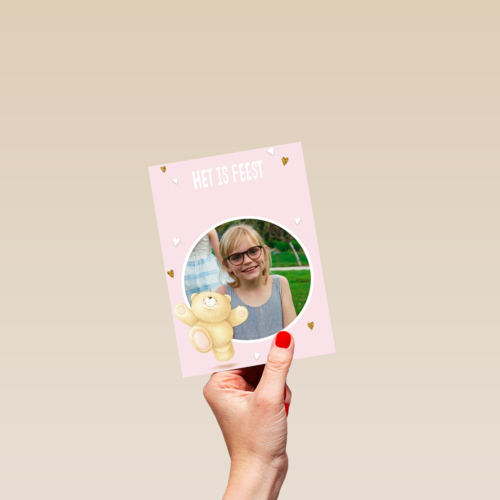 het is feest met de forever friends fotokaart