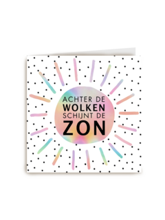 shine achter de wolken schijnt de zon