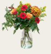 Boeket Bloemen Festive Fall Met Vaas