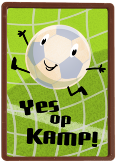 Op kamp kaart voetbal Op kamp kaart voetbal