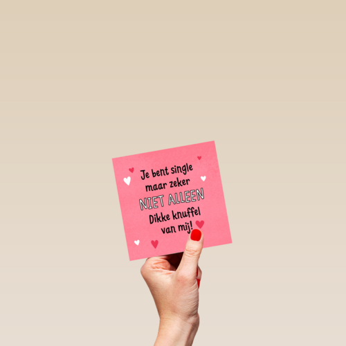 Je bent single maar zeker niet alleen