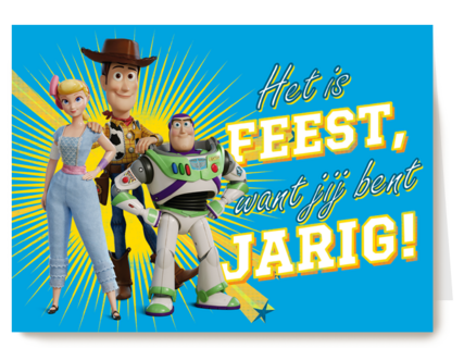 Toy Story kaart het is feest
