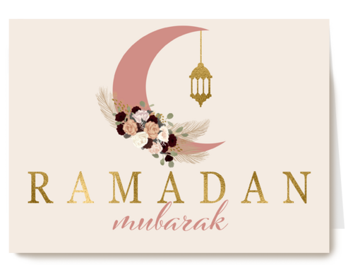 Eid Mubarak kaart met Ramadan Mubarak