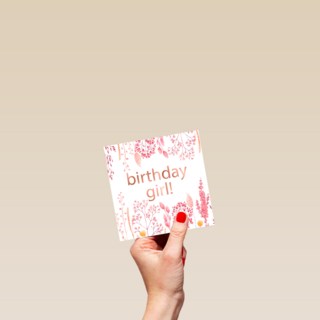 verjaardag kaart stijlvol birthday girl