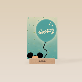 Mickey Mouse verjaardagskaart hooray