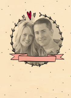 fotokaart wij geven een huwelijksfeest