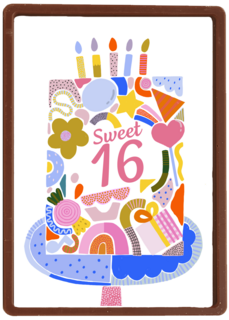 sweet 16 birthday met een taart