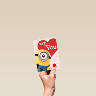 valentijn minion eye love you
