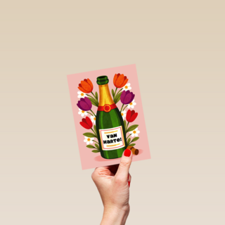 Verjaardag Bloemen En Champagne