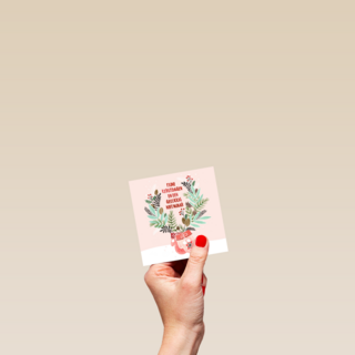 Kerstkaart klassiek Kerst wanten
