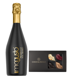 Giftset Chocolade Kusjes Met Prosecco