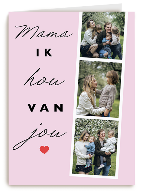 moederdag fotokaart hip mama ik hou van jou