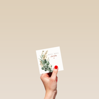 Condoleance heel veel sterkte pluimen