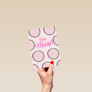 Roze beschuit met muisjes een meisje
