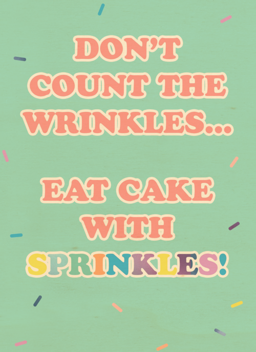 Verjaardagskaart vrouw grappig Dont count the wrinkles