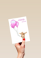Geboorte Kaart Giraffe Roze