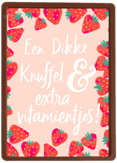 Beterschapskaart Een dikke knuffel en extra vitamientjes