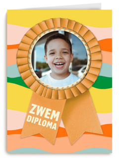 zwemdiploma fotokaart lintje