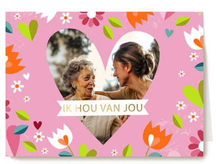 zomaar fotokaart hart ik hou van jou