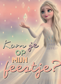 Frozen uitnodiging kom je op mijn feestje