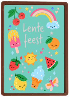Lentefeest fruit regenboog
