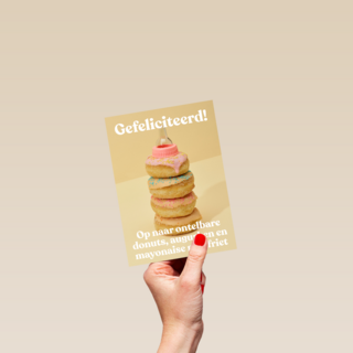 zwangerschap felicitatie andc op naar ontelbare donuts