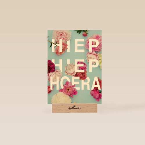 botanical kaart hiep hiep hoera