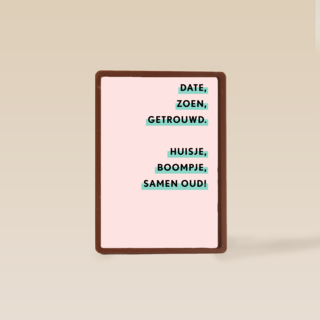 Liefdeskaart huisje boompje samen oud